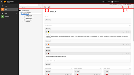 Hervorhebung des Docheaderbereichs im TYPO3 Backend