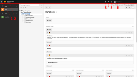 Hervorhebung der Kopfleiste des TYPO3 Backends